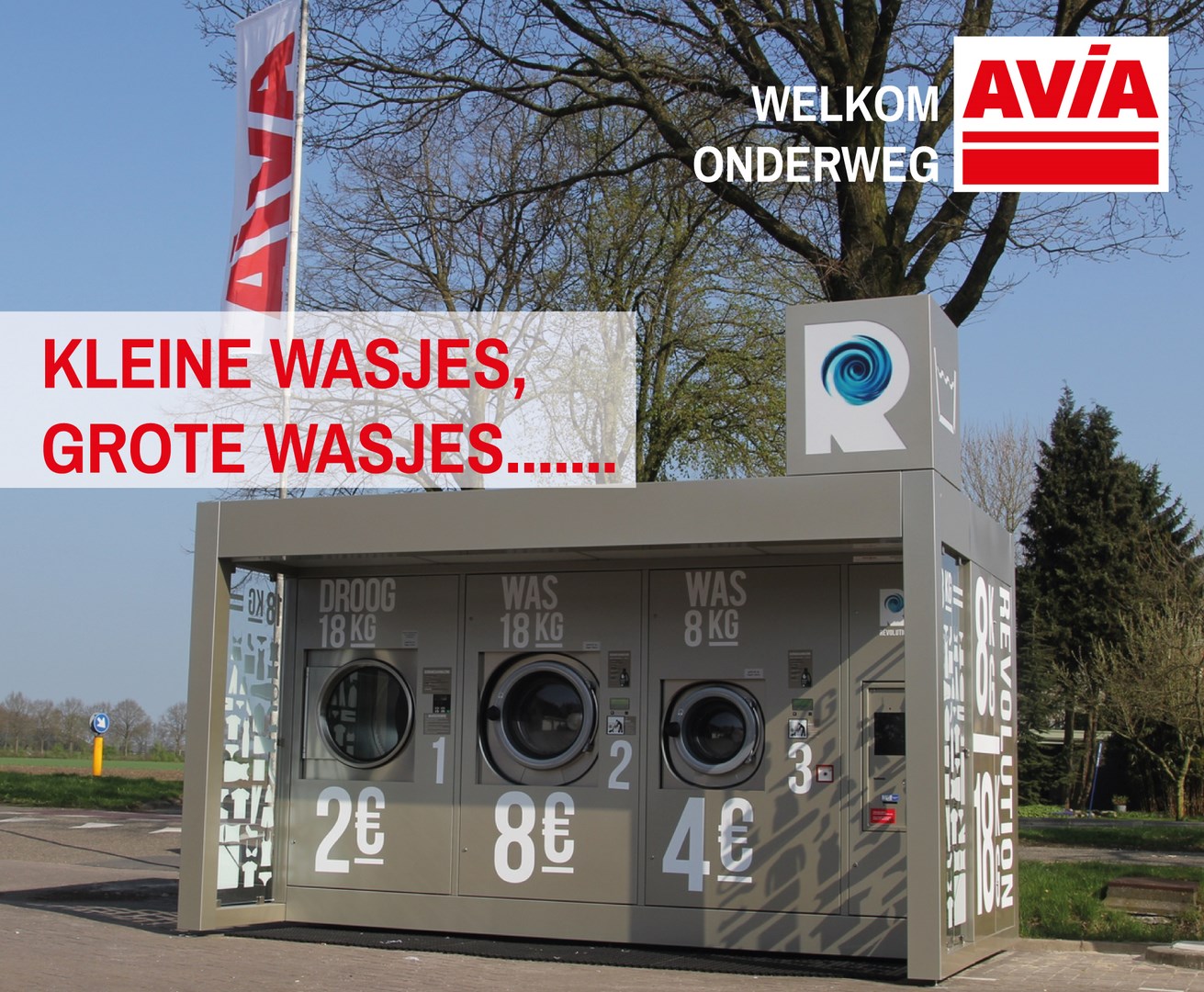 zak Deuk delicatesse Wassen, wassen en tanken kan nu op één plek met de Revolution - Bijtanken  bij AVIA Tankservice Haarhuis, Welkom onderweg