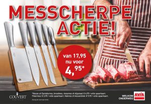 AVIA messen set actie